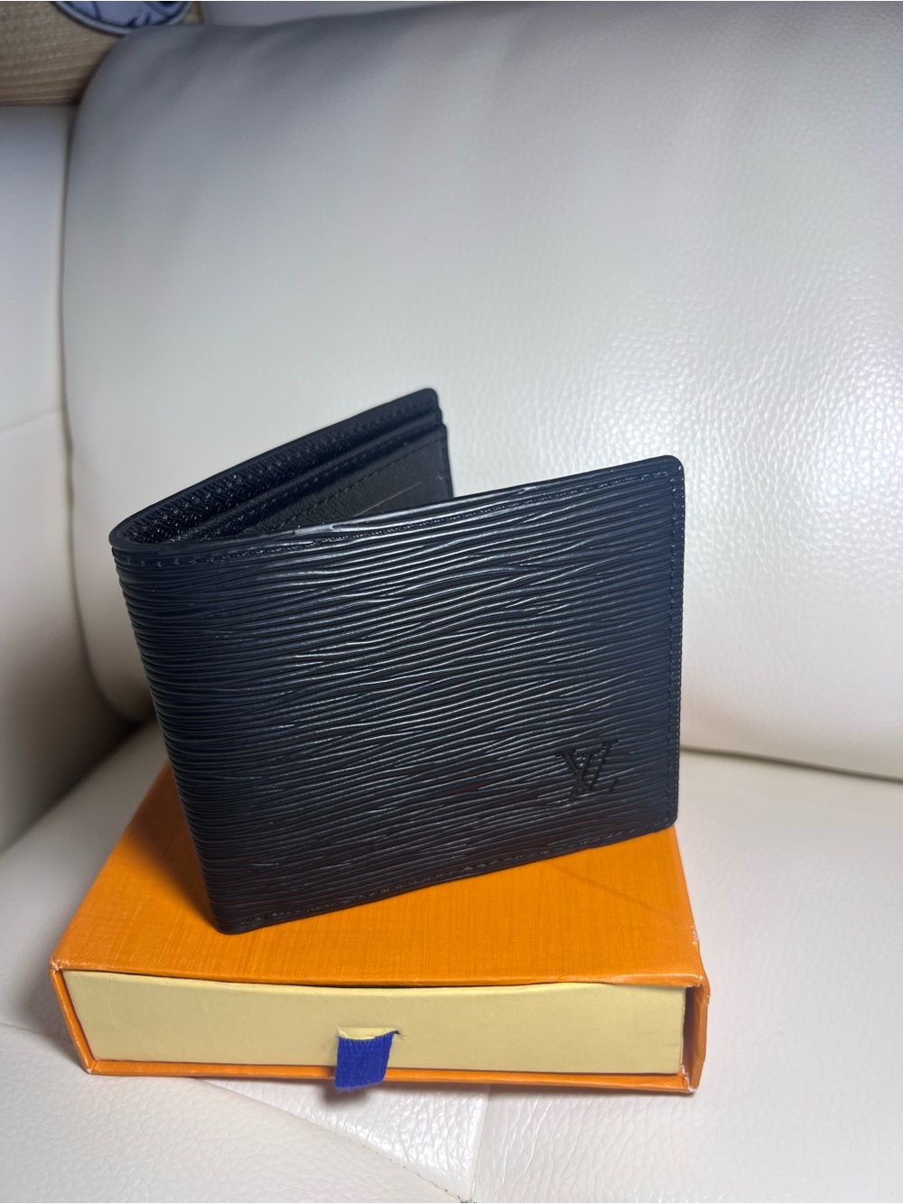 Louis Vuitton Black Epi Leather Bi-Fold Card & Key Holder